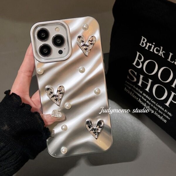 Pearl and Heart Phone Case - Image 2