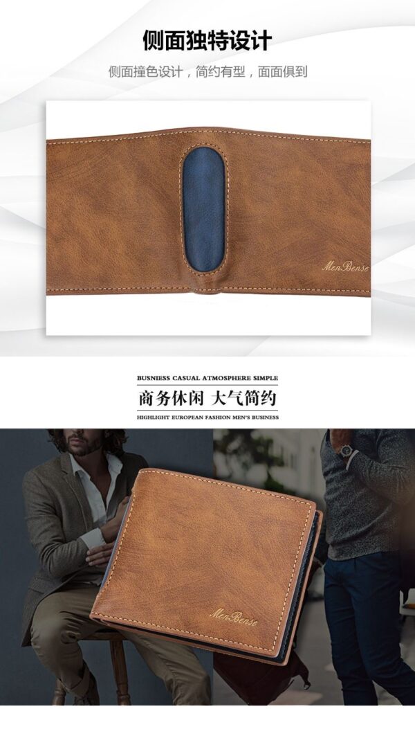 Men's Retro Leather Wallet - Image 4